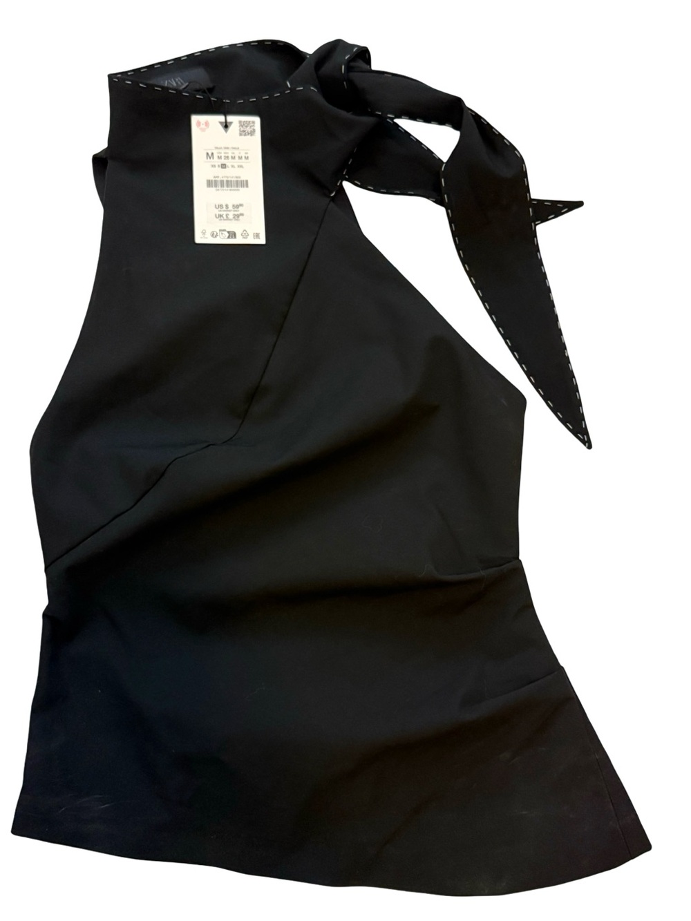 Zara Asymmetric Halter Top